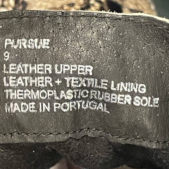 Steve Madden Moto Combat Snake Skin Boots Womens Size 9 Studded Statement - Picture 8 of 8